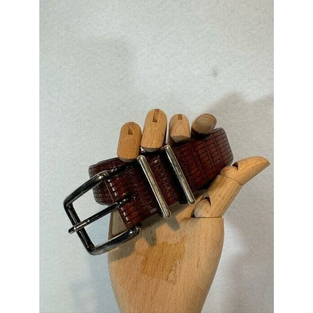 Mens Braided‎ Leather Italian Belt Size 38/95cm